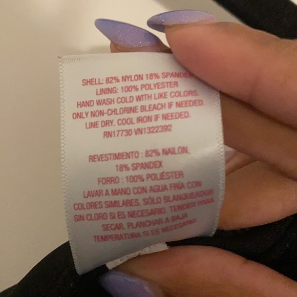 Xhilaration crochet inset black one piece SZ S - Picture 5 of 5